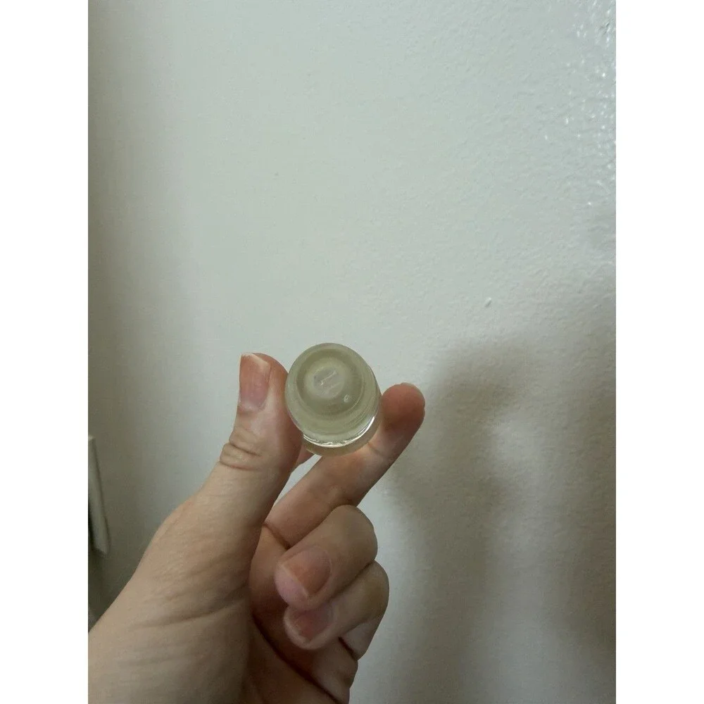 Clear Glass Knob Bottle Stopper with rubber seal -11/16'' to 13/16'' opening